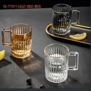 条纹把杯茶杯275ML